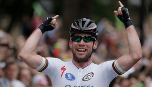 Mark Cavendish verwies Ariel Richeze und Mark Renshaw auf die Plätze zwei und drei