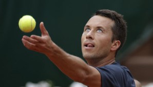 Philipp Kohlschreiber steht nach seinem Sieg in der zweiten Runde