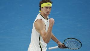 Alexander Zverev steht bei den Autralian Open im Viertelfinale.