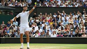 Novak Djokovic gewann bislang fünfmal Wimbledon.