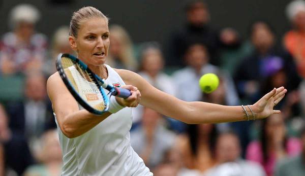 Karolina Pliskova scheiterte in Wimbledon vorzeitig.