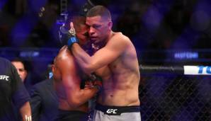 Nate Diaz (r.) hatte seinen letzten Kamp im August 2019 nach Punkten gegen Anthony Pettis gewonnen.