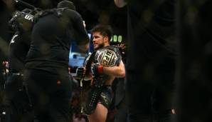 Am 4. August 2018 holte sich Cejudo gegen Demetrious Johnson mit einem Split-Decision-Sieg bei UFC 227 den Fliegengewichtstitel. Bei UFC 239 am 8. Juni 2019 besiegte er Marlon Moraes und wurde somit Champion im Bantamgewicht.