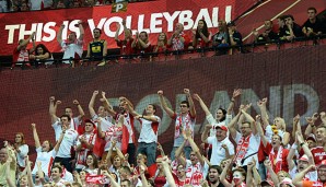 Die polnischen Fans bejubeln den Titel ihrer Mannschaft