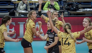 Die deutschen Volleyballerinnen haben sich im bisherigen Turnierverlauf gesteigert