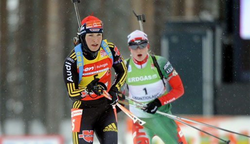 Magdalena Neuner startete dieses Jahr schon beim IBU World Cup in Kontiolahti