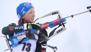 Franziska Preuß wurde in Östersund Vierte im Sprint.