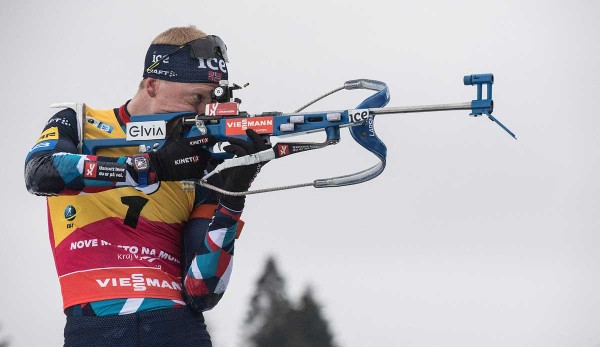 Gesamtweltcupsieger Johannes Thingnes Bö steht auch schon als Sieger im Verfolgungs-Weltcup fest.