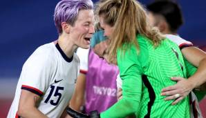 Alyssa Naeher (r.) avancierte zur Heldin der USA.