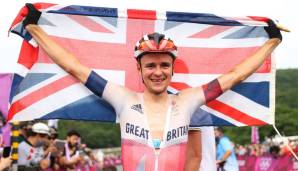 Der britische Mountainbiker Thomas Pidcock hat bei den Olympischen Spielen in Tokio die Goldmedaille im Cross-Country-Rennen gewonnen