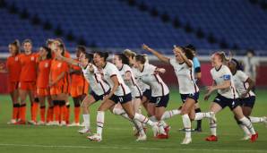 Drama gabs auch beim Fußball. Die US-Girls setzten sich im Elfmeterschießen gegen die Niederlande durch und stehen im Halbfinale.