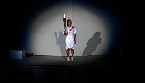 Die Ehre, das olympische Feuer endgültig zu entfachen, hatte Tennisstar Naomi Osaka.