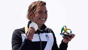 Rachele Bruni gewann die Silbermedaille im Freiwasserschwimmen