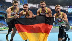 Die deutsche 4x100m-Staffel profitierte von der Disqualifikation der USA