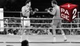 Muhammad Ali und George Foreman stehen sich beim "Rumble in the Jungle" gegenüber