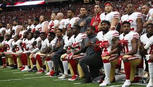 Bei den San Francisco 49ers hatte der Hymnenprotest in der Person von Quarterback Colin Kaepernick seinen Ursprung.