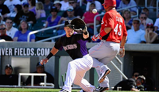 Mike Jacobs (l.) wurde von der MLB für 50 Spiele wegen Dopings gesperrt