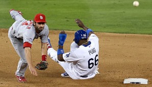 Matt Carpenter (l.) steht mit den Cards kurz vor dem Einzug in die World Series