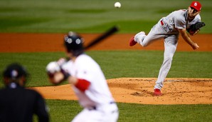 Michael Wacha (r.) und die Cardinals gewannen Spiel 2 der World Series