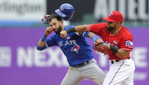 Bautista und Odor gingen aufeinander los