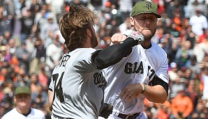 Hunter Strickland und Bryce Harper wurden für ihre Schlägerei gesperrt