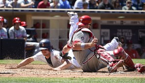 Wil Myers (l.) stahl unter anderem Home gegen die Phillies