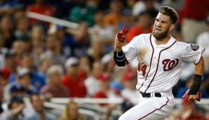 Platz 27, Bryce Harper (Washington Nationals), Right Fielder: 21.625.000 US-Dollar.