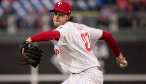 Philadelphia Phillies: Pitcher Aaron Nola - Neuzugang Jake Arrieta nimmt ein wenig Last von Nolas Schultern, doch sein ERA von 3.54 in der vergangenen Saison liegt klar unter jenem der restlichen Starting Rotation (5.24 ERA).