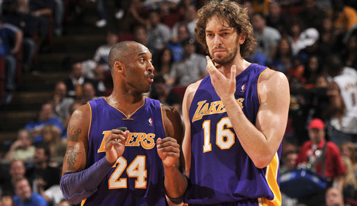 Konstruktive Kritik oder übertriebener Ehrgeiz? Kobe Bryant (l.), hier mit Pau Gasol