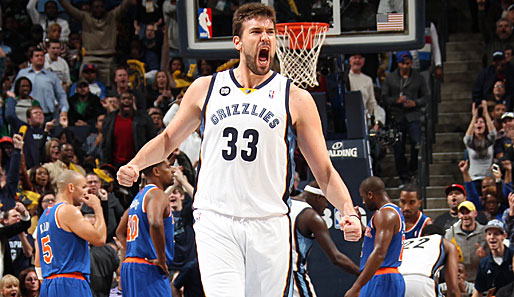 Marc Gasol besiegte mit Memphis die New York Knicks