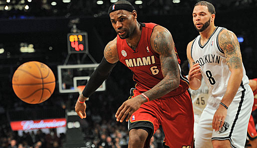 Miamis Superstar LeBron James erzielte gegen die Brooklyn Nets 24 Punkte