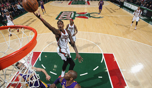 Larry Sanders steuerte 21 Punkte und 13 Rebounds zum Bucks-Sieg gegen L.A. bei