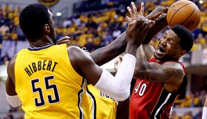 Pacers-Center Roy Hibbert war der entscheidende Spieler gegen die Miami Heat