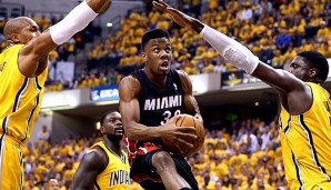 Norris Cole (M.) und die Miami Heat sicherten sich den Sieg in Spiel 2