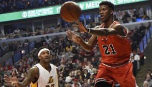 Jimmy Butler (r.) spielt derzeit seine beste NBA-Saison