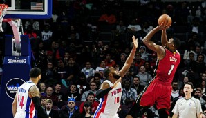 Chris Bosh hatte gegen Detroit als Alleinunterhalter einen schweren Stand