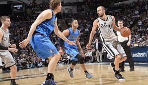 Manu Ginobili und die Spurs gewannen im texanischen Duell gegen die Mavs souverän