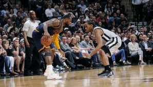 Kawhi Leonard (r.) legt in dieser Saison durchschnittlich 16,3 Punkte pro Spiel auf