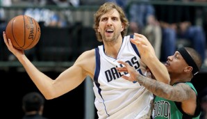 Dirk Nowitzki erzielte gegen Thomas und die Celtics X Punkte