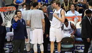 Tony Romo saß bei den Fallas Mavericks auf der Bank