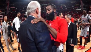 Gregg Popovich versuchte nach dem Spiel, James Harden zu trösten