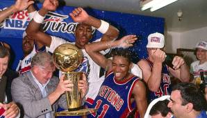 ISIAH THOMAS (28 Jahre, 44 Tage): Die Pistons standen lange im Schatten der Lakers und Celtics, erst Ende der 80er etablierten sich die Bad Boy Pistons mit Thomas als Leader. Der kleine Guard führte Detroit 1989 und 1990 zum Titel.