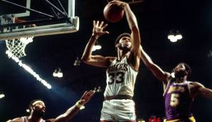 PLATZ 11: Lew Alcindor (1971: 31,7 Punkte, 16 Rebounds) - Im Verbund mit The Big O waren die Bucks und der spätere Kareem Abdul-Jabbar eine Klasse für sich