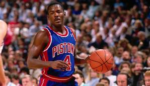 JOE DUMARS (1985-1999): 16,1 Punkte, 4,5 Assists, 46,0 Prozent aus dem Feld (1018 Spiele).