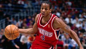 Platz 9: Allen Iverson (Philadelphia 76ers) - Saison 1996/97 - 56 Spiele