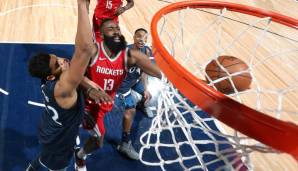 James Harden war gegen die Timberwolves gut drauf.