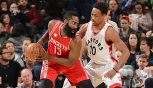 James Harden (Houston Rockets) und DeMar DeRozan (Toronto Raptors) haben ihre jeweilige Conference schon sicher.