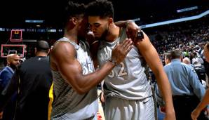 Jimmy Butler und Karl Towns traten sportlich nicht gerade als Traumduo auf.