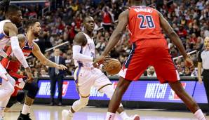 Dennis Schröder und seine Oklahoma City Thunder hatten keine große Mühe mit den Washington Wizards.