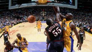 Platz 23: SHAQUILLE O'NEAL (Los Angeles Lakers) - 11 Spiele im Jahr 2001.